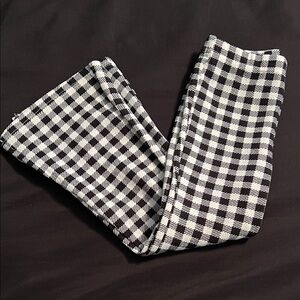 Kids Black and White Checkered Bottoms